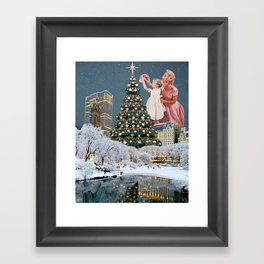 Merry NY Christmas Framed Art Print