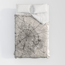 Lexington, USA - vintage city map Duvet Cover