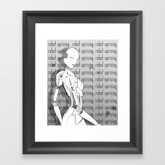 Robot Uprising Framed Art Print
