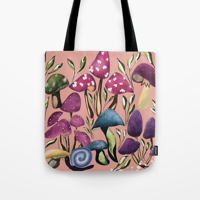 Magical land of mushrooms  Tote Bag