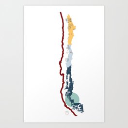 Chile Art Print