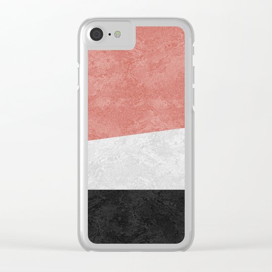 MARBLE 001 Clear iPhone Case