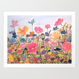 Summer Wildflower Meadow Art Print