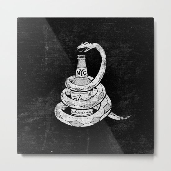 Don't Tread on My Booze Metal Print