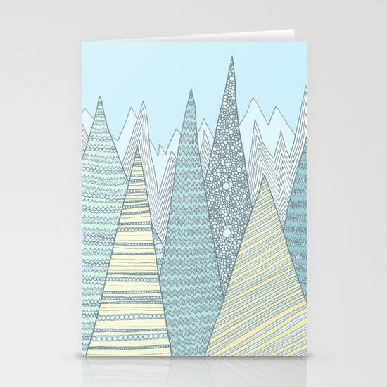 Summer Mountains Stationery Cards