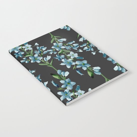 Blue branches pattern Notebook