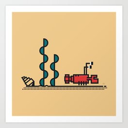 Lobster on the Move Art Print
