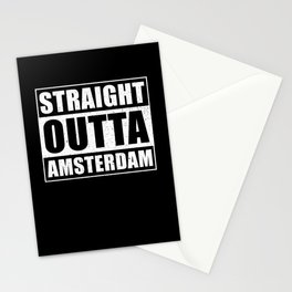 Straight Outta Amsterdam Stationery Card