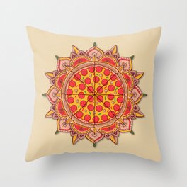 Sacred Pizza Throw Pillow