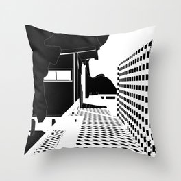 Straight Road Throw Pillow