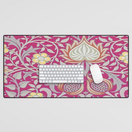 William Morris Vintage Pink Floral Persian Pattern Desk Mat