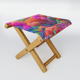 Infinite colorful forest Folding Stool
