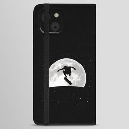 Skateboard Skater Moon iPhone Wallet Case