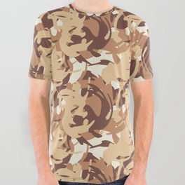 Deployed Camo pattern  All Over Graphic Tee