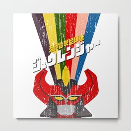 Red Power Hero Metal Print | Logos, Ranger, Mightymorphin, Graphicdesign, Grunge, Anime, Superhero, Japanese, Tokusatsu, Supersentai 