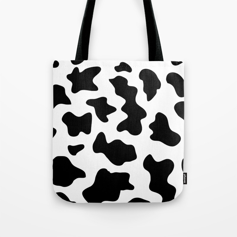 cow print tote bag