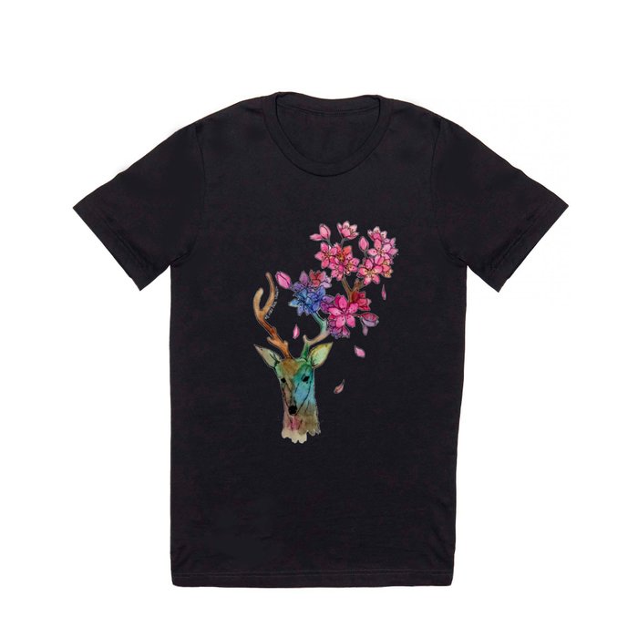 A deer with cherryblossom T Shirt