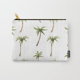 Watercolor palm trees pattern Carry-All Pouch