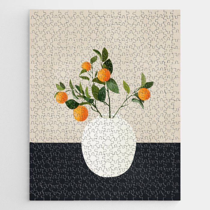  Orange Tree Branch in a Vase 01 Jigsaw Puzzle