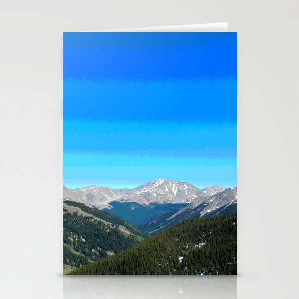 Rocky Mountains Sea of Trees Stationery Cards