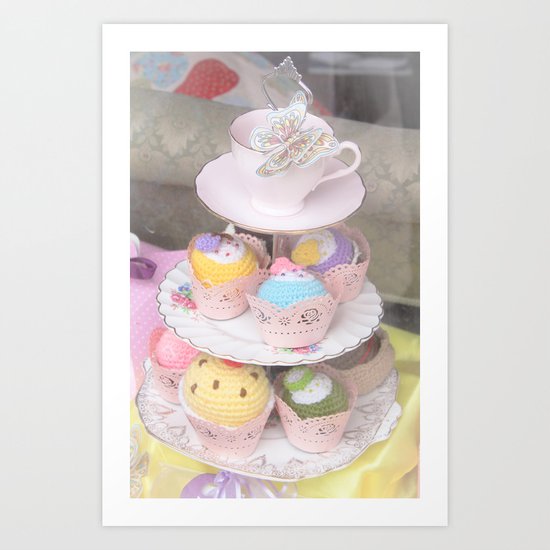 Cupcake Tower Art Print