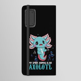 Animal Axolotl Spirit Cartoon Cute Kawaii Axolotl Android Wallet Case