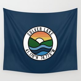 Culver Lake - Navy/Badge Wall Tapestry