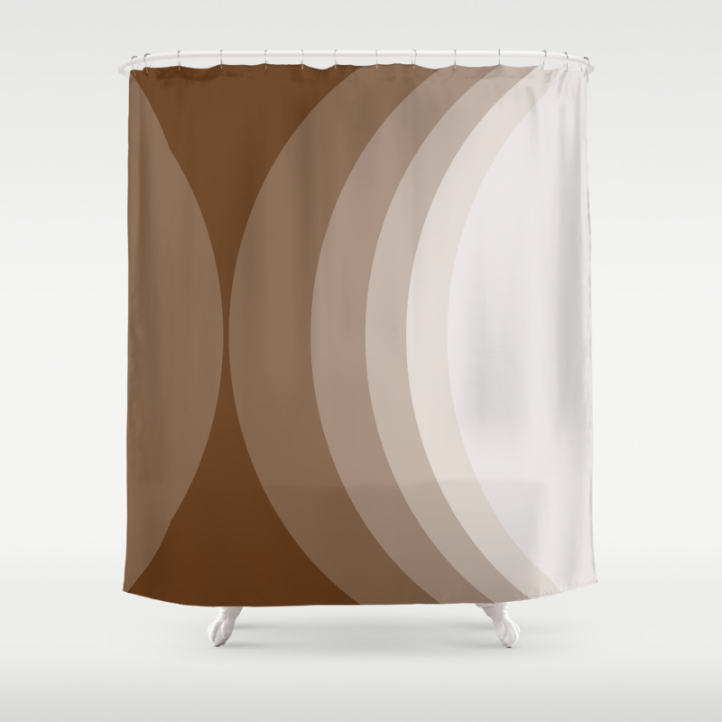 chocolate shower curtain