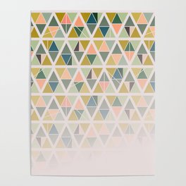 angular world - color gradient Poster