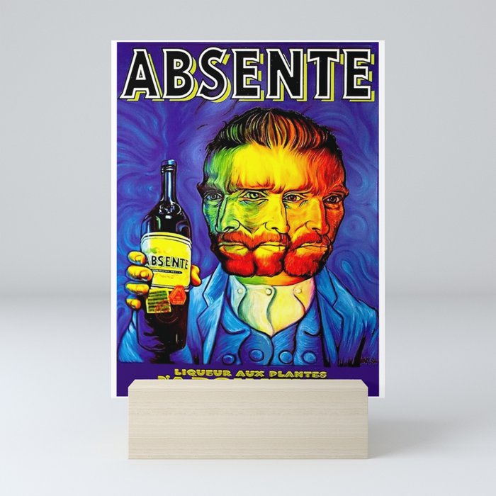 Absente (Absinthe) Van Gogh Parody Vintage Poster, tshirts, tees, jersey, posters, tshirts, Prints, Mini Art Print