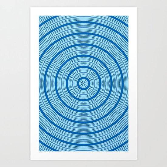 Blue Abstract Art Print
