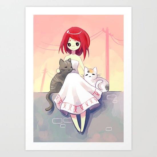 Summer Evening Art Print