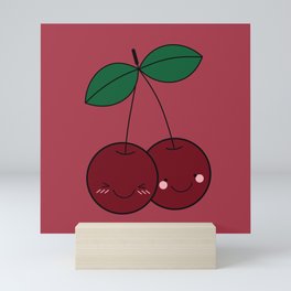 Dark Red Cherry Mini Art Print