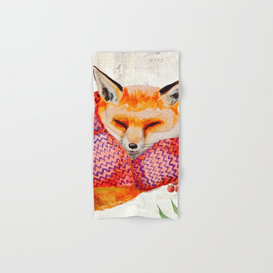 Winter animal #3 Hand & Bath Towel