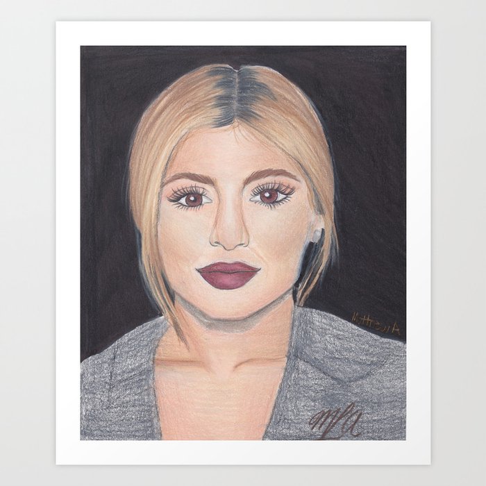 Kylie Jenner Art Print By Aliveart Society6