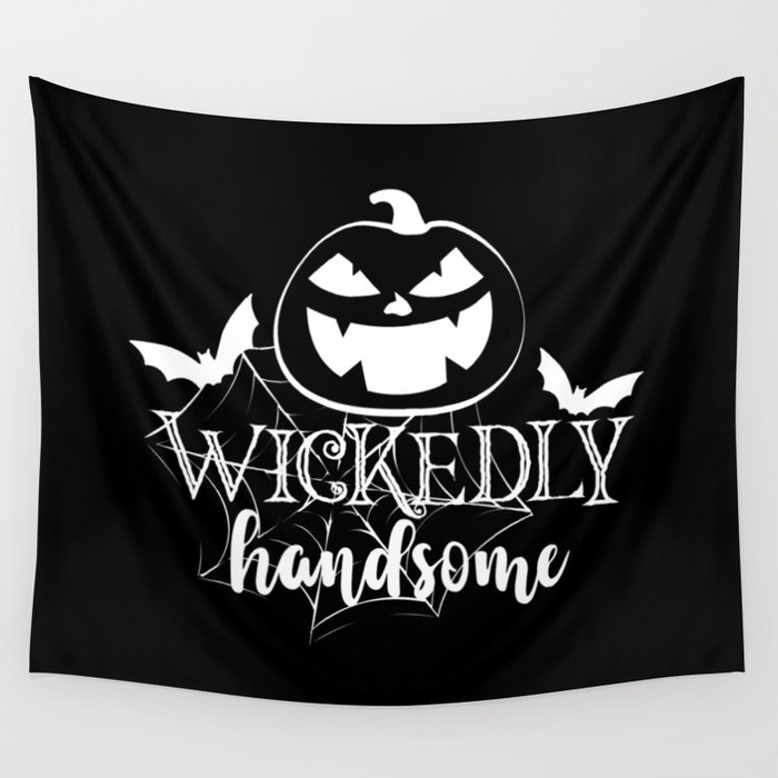 Wickedly Handsome Cool Halloween Wall Tapestry