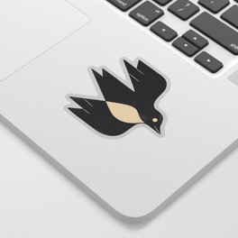 Minimal Blackbird No. 2 Sticker