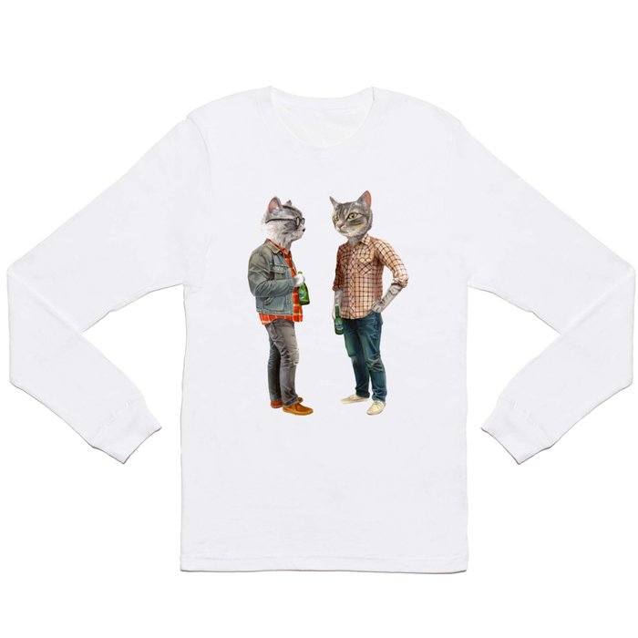 A Cats Night Out Long Sleeve T Shirt