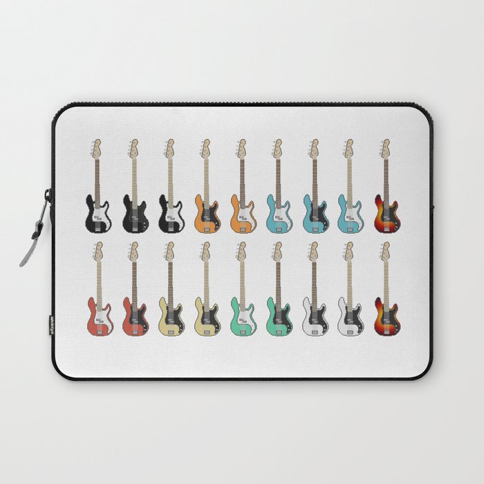 Pixel Precision Basses Laptop Sleeve