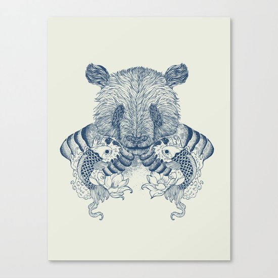 Panda Tattoo Canvas Print