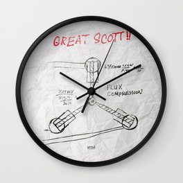 Great Scott, It's a Flux Capacitor - Back to The Future Wall Clock