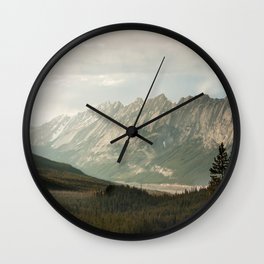 Rocky Mountains Photography Print Wall Clock