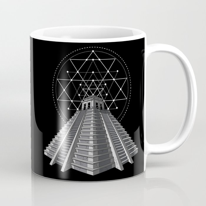 Aztec Pyramid Mayan Mexican Sacred Geometry Coffee Mug