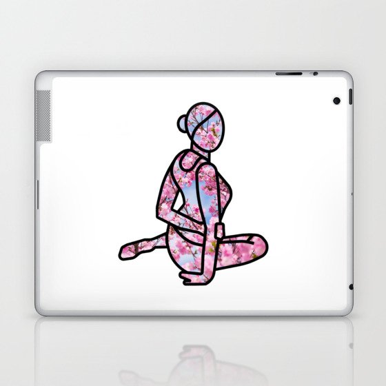 Cherry Blossom Yoga Laptop & iPad Skin