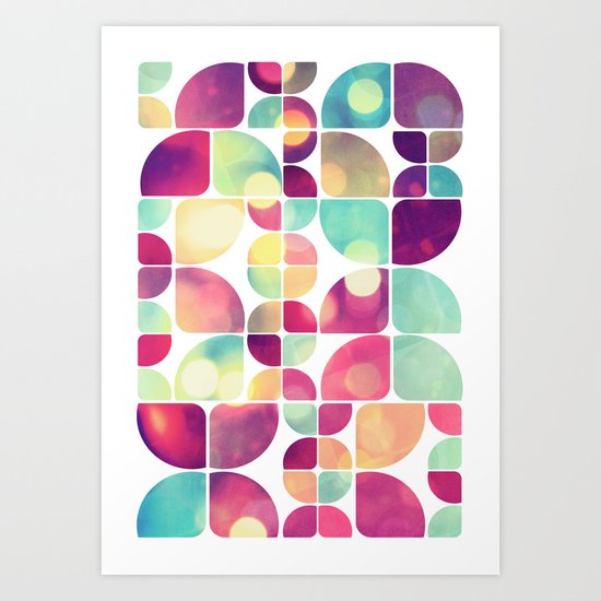 City Lights Pattern Art Print