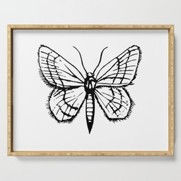 Moth illustration. Serving Tray