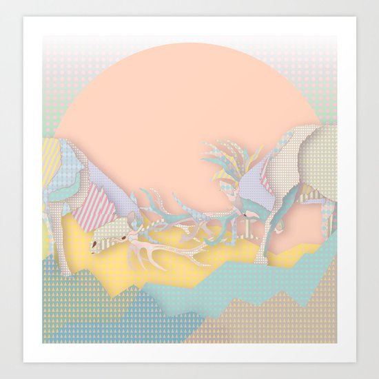 Fighting II Art Print