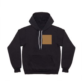 Tan Brown and Chocolate Brown Checkerboard Hoody