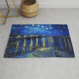 Starry Night Over the Rhone by Vincent van Gogh Rug