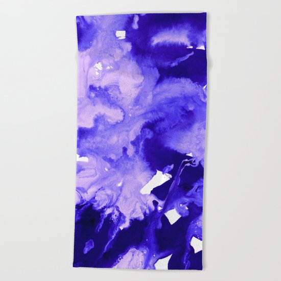 inkblot marble 7 Beach Towel